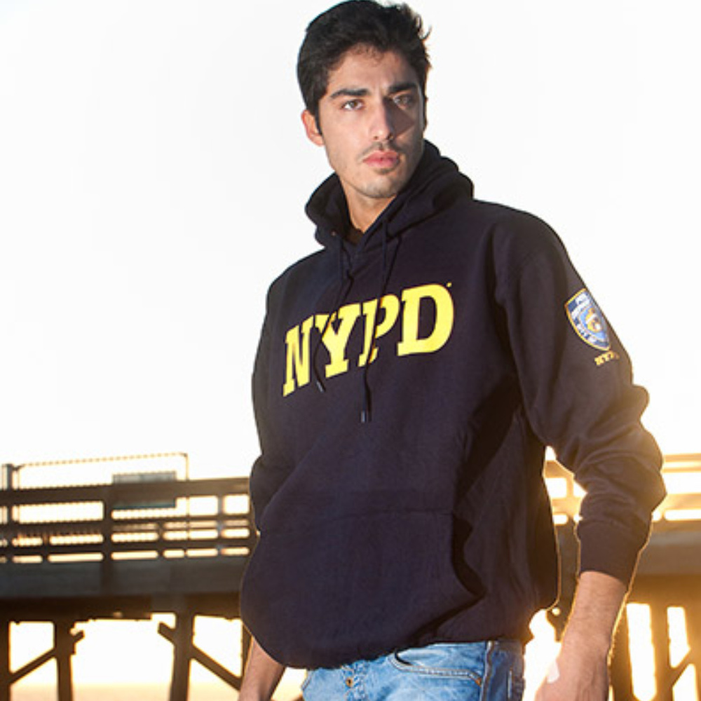 NYPD Embossed Hooded Sweatshirt unisex hoodie NWT
